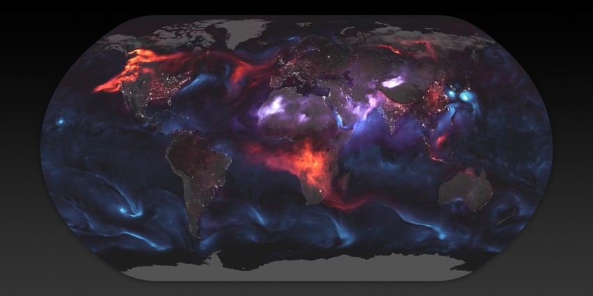 Tego się nie spodziewasz! Zanieczyszczenie powietrza widziane z kosmosu. NASA pokazuje, co wdychamy każdego dnia