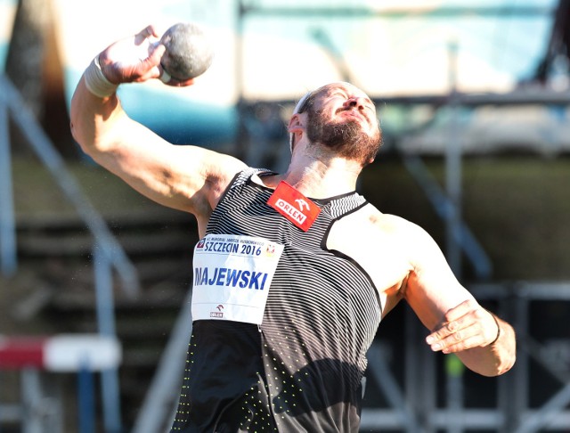 Szczecin 18 06 2016stadion lekkoatletyczny im wieslawa maniaka gdzie rozegrano 62 memorial janusza kusocinskiego udzialem mistrzow olimpijskich swiata i europyna zdjeciu tomasz majewski azs waf warszawafot andrzej szkocki/glos szczecinski/ polska press