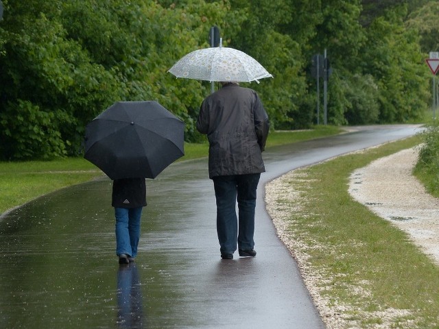 W piątek zachmurzenie duże z większymi przejaśnieniami. Rano miejscami mgły, widzialność do 200 m. W drugiej połowie dnia przelotne opady deszczu i burze. Temperatura maksymalna od 16°C do 18°C. Wiatr słaby i umiarkowany, południowo-wschodni po południu skręcający na południowo-zachodni i zachodni. Podczas burz porywy wiatru do 60 km/h.Zobacz jaka pogoda będzie w weekend i później ----->