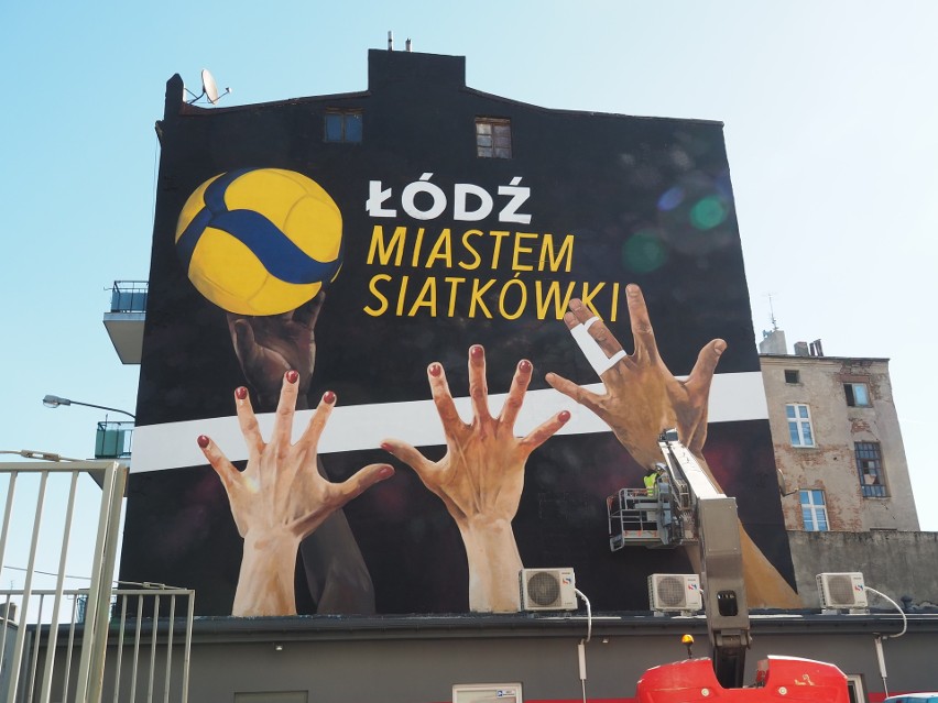 Łódź Miastem Siatkówki. Przy ul. Tuwima powstał mural związany z mistrzostwami świata kobiet