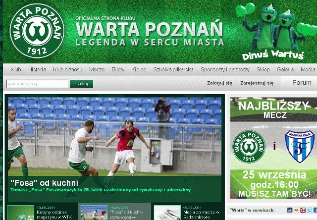 nowa strona Warty Poznań