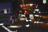 Wypadek w Kordowie, na DK 61. 30.10.2020. Zderzenie czterech pojazdów. Zdjęcia