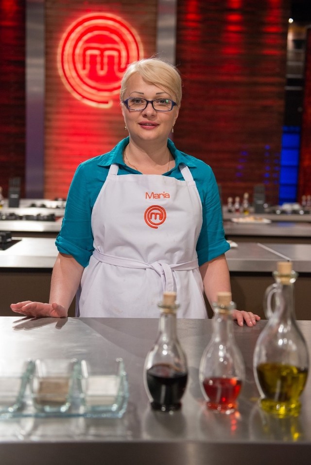 Maria Ożga z Tarnowskich Gór na planie programu Masterchef