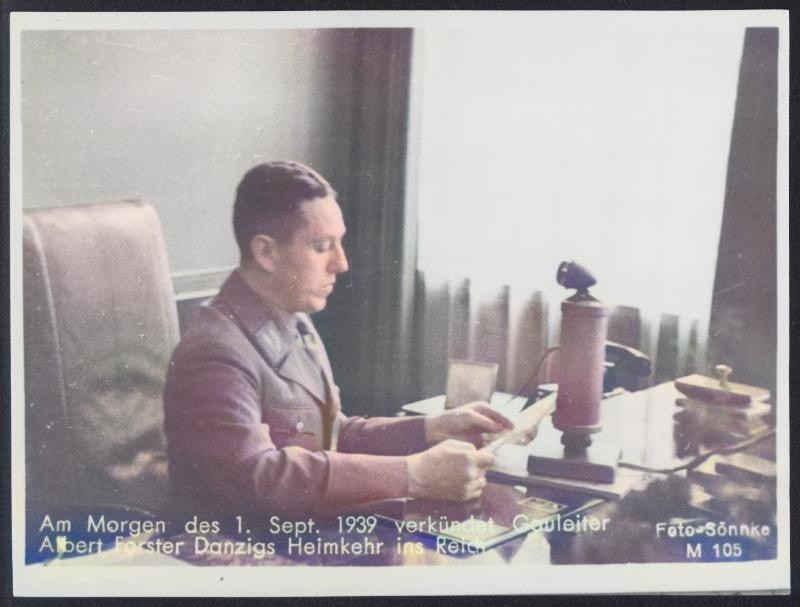 Propagandowe zdjęcie przedstawiające gauleitera NSDAP w...