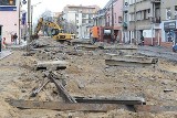 Drogowcy remontujący ul. Łagiewnicką zapomnieli o pieszych [zdjęcia]