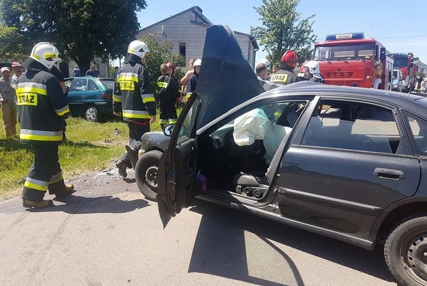 Wypadek w Odechowie koło Skaryszewa.