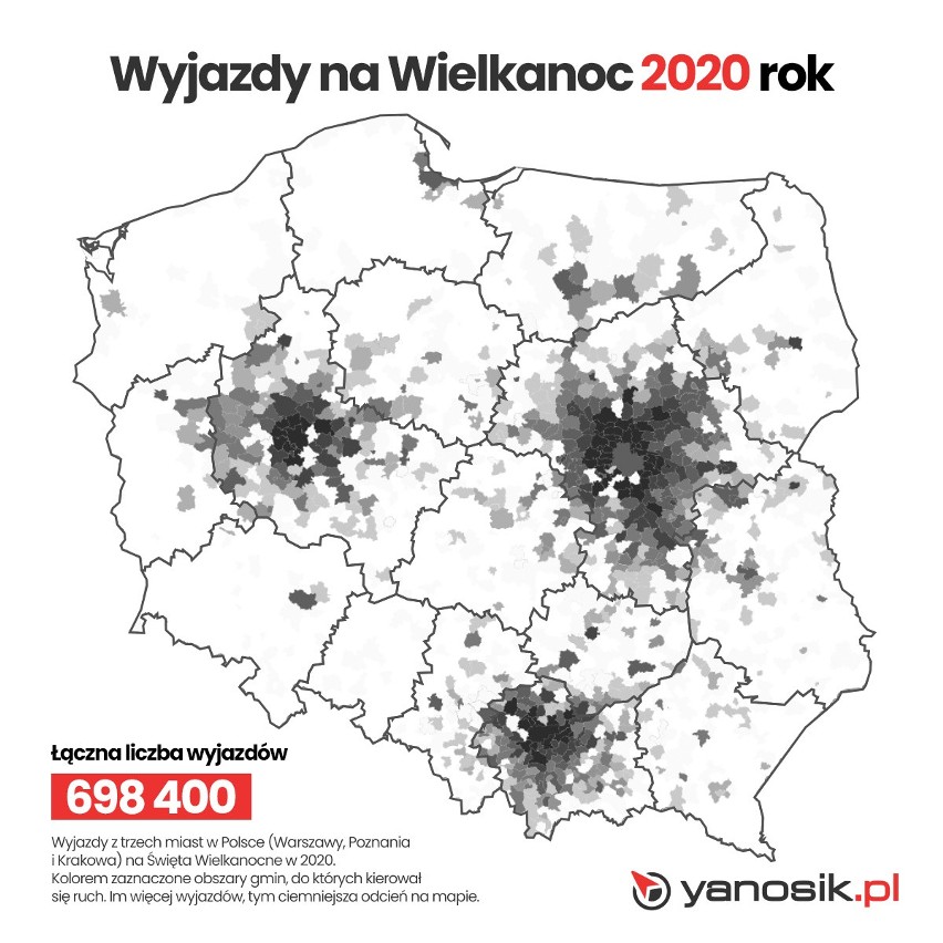 Wielkanoc 2020 - czy Polacy zostali w domach? Okazuje się, że tak. Ruch na polskich drogach zmalał aż o blisko 75 proc. 