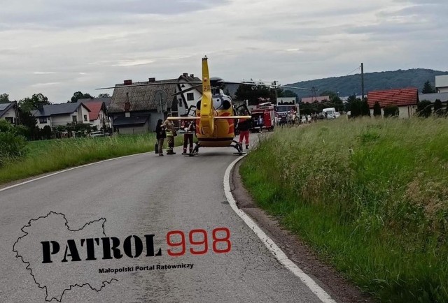W Czernichowie lądował śmigłowiec lotniczego pogotowia ratunkowego