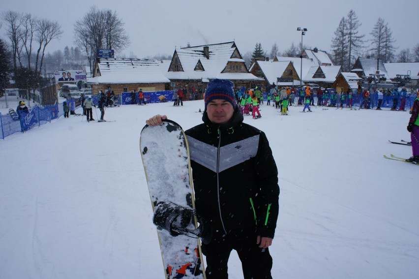 Tomasz Ramus uprawia sporty zimowe