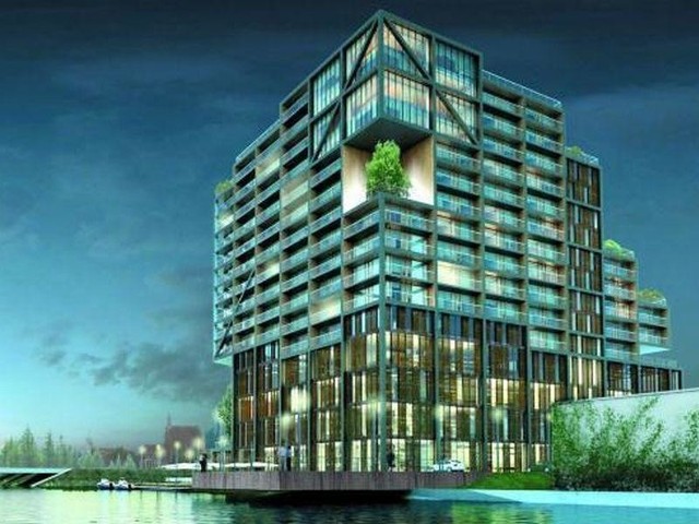 Nordic Haven - najwyższy apartamentowiec w BydgoszczyNordic Haven, 66-metrowy apartamentowiec stanie w pobliżu Mostów Solidarności, przy ul. Grottgera 4 w Śródmieściu, tuż nad Brdą. W budynku znajdzie się 129 apartamentów.