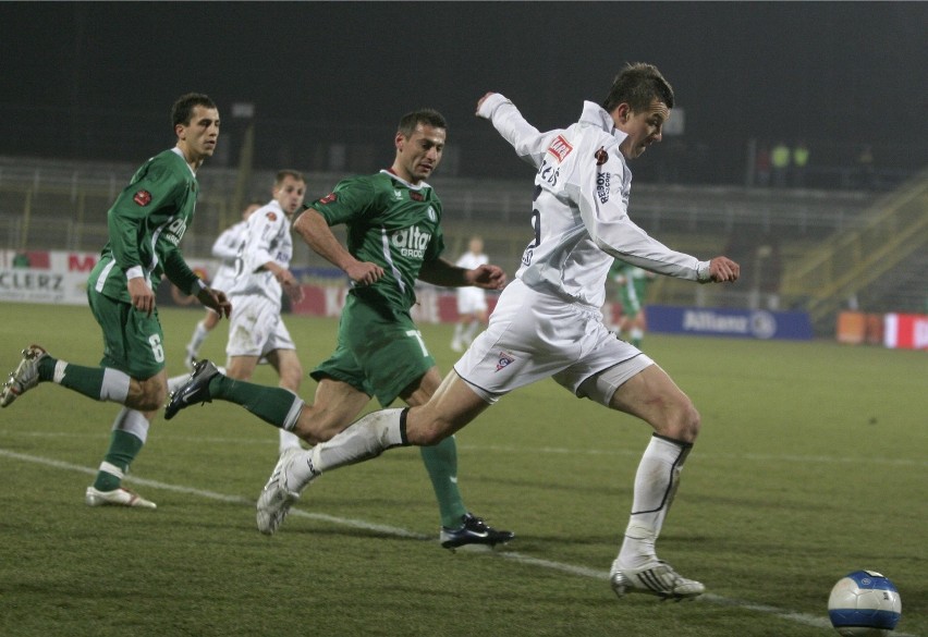 4.04.2008, Zabrze: Piotr Świerczewski jako piłkarz...