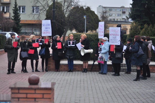 Strajk kobiet w Tarnobrzegu.