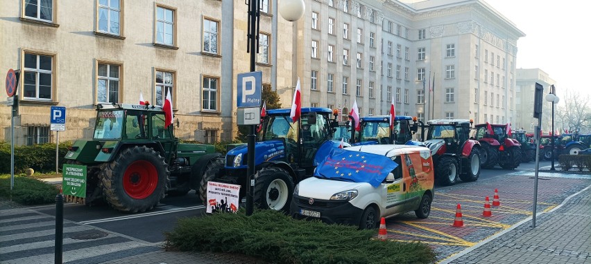 Strajk rolników w Katowicach