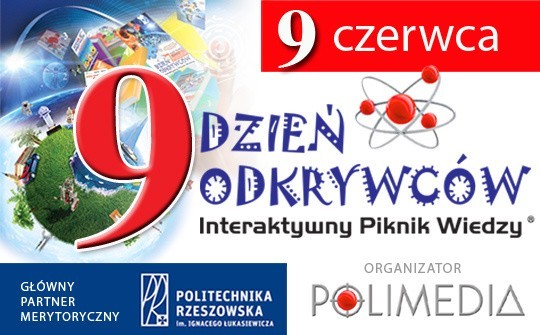 Zbliża się 9. Dzień Odkrywców - Interaktywny Piknik Wiedzy w Rzeszowie. Interaktywne prezentacje, konkursy, wystawy, wykłady, warsztaty