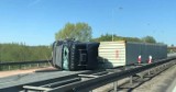 Wypadek na obwodnicy Trójmiasta 29.04.2019. Na zjeździe przy Kowalach przewróciła się ciężarówka. Utrudnienia trwały blisko 6 godzin!