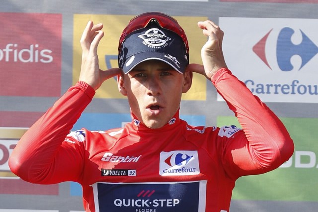 Belg Remco Evenepoel z Quick-Step Alpha Vinyl jest liderem Vuelta Espana