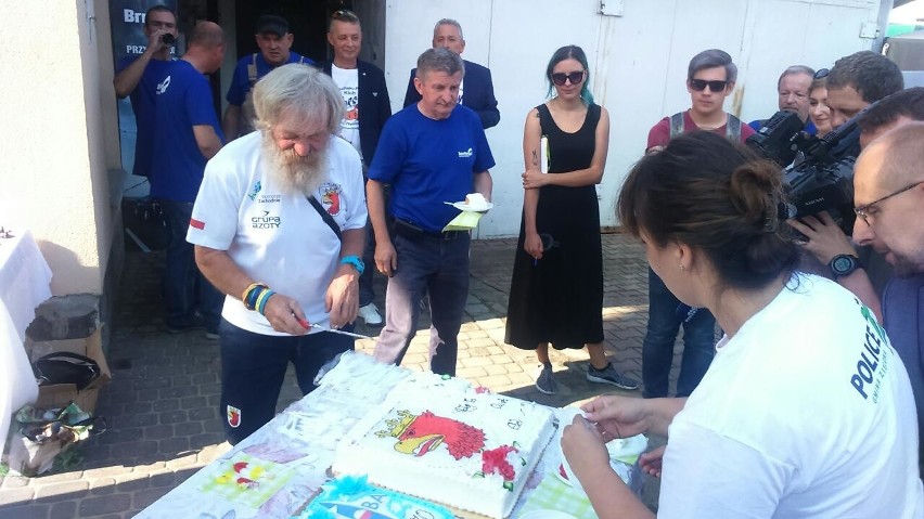 Aleksander Doba, słynny kajakarz z Polic, świętował urodziny...