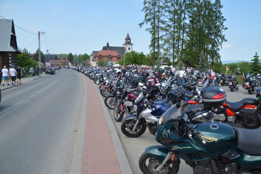 Podhale. Kilkuset motocyklistów z całej Małopolski na zlocie [ZDJĘCIA]