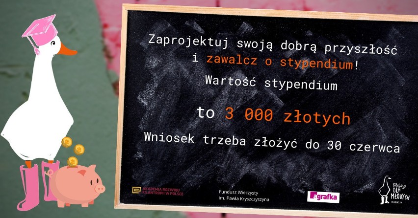 Powiat białobrzeski. Złóż wniosek i powalcz o stypendium z "Agrafki". Do wzięcia są trzy tysiące złotych!