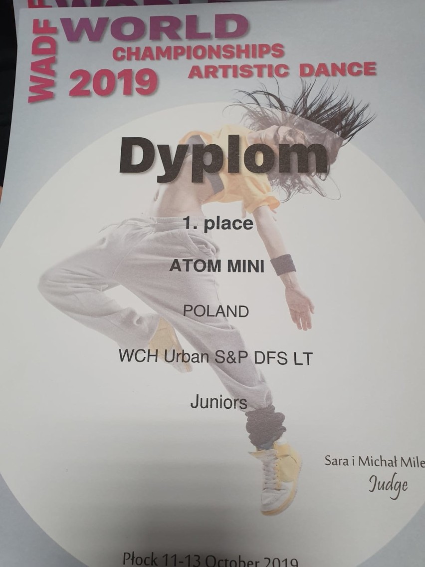 Atom mini- 1 miejsce w kategorii Street & Pop Dance Fusion...