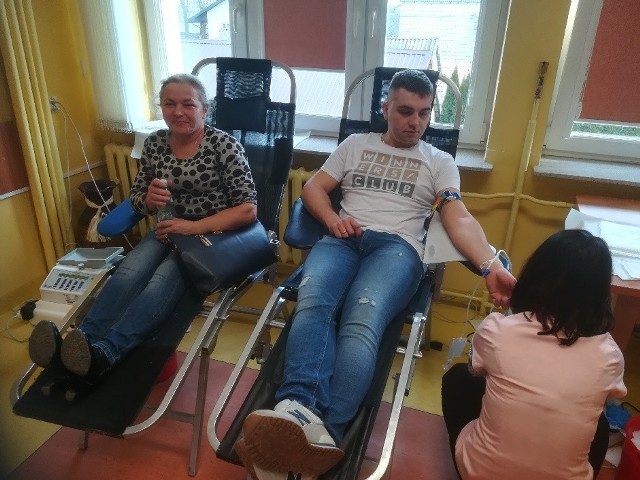 W niedziele mieszkańcy Rusinowa oddawali honorowo krew.