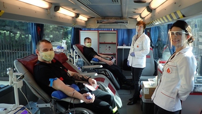 Grajewo: Miejscowa straż pożarna zoorganizowała zbiórkę honorowego krwiodawstwa [zdjęcia]