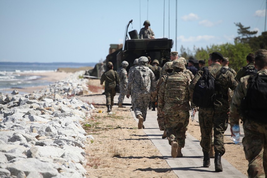 Ćwiczenia wojskowe ANAKONDA 2016 na poligonie w Ustce.