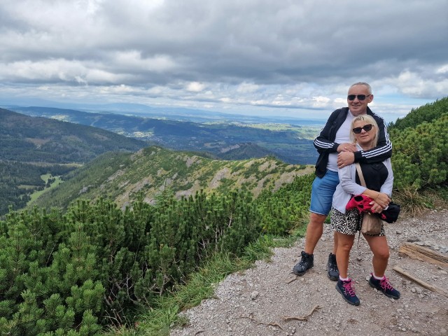 Jedną z pasji Stanisława Pacochy są górskie wycieczki. Na zdjęciu z żoną Jolantą.