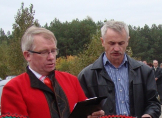 Witold Kuczyński, z lewej