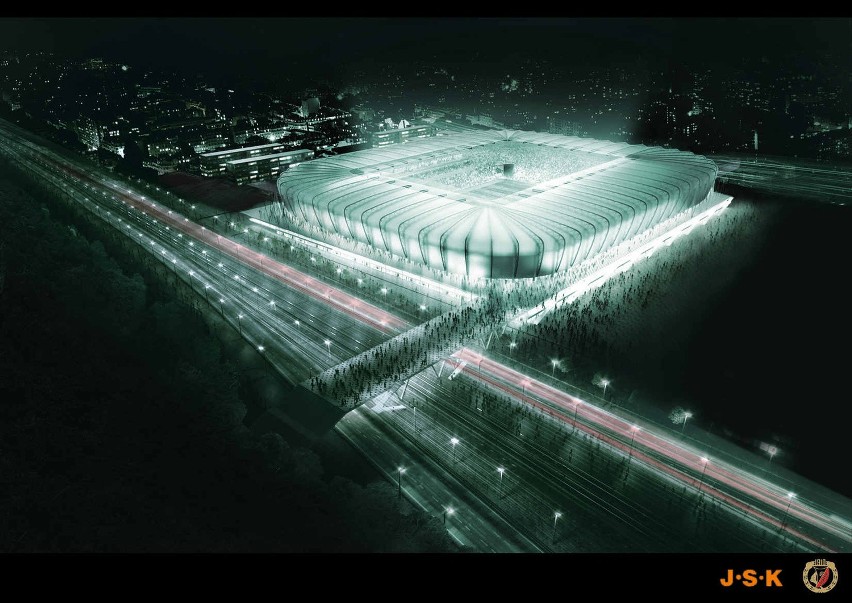 Wizualizacja stadionu Widzewa wg projektu klubu