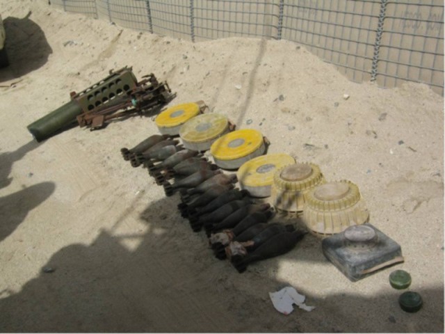 To amunicja i miny, które polscy żołnierze znaleźli przy terrorystach