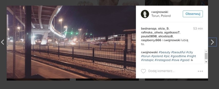 Użytkownicy Instagrama uwiecznili toruński schyłek lata....