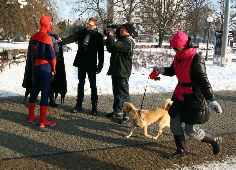 Spiderman i Batman w Szczecinie