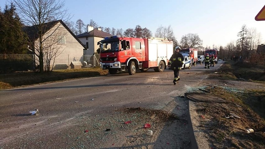 Jedna osoba została ranna w wypadku w Lipinach koło Pilzna w...