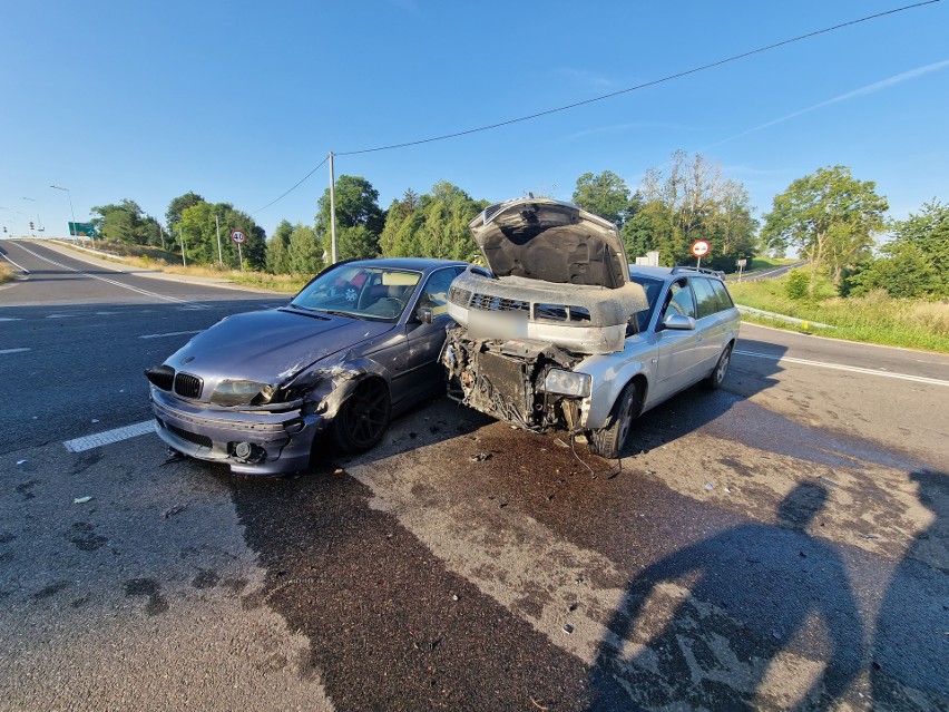 Wypadek na DK11 w Borkowicach