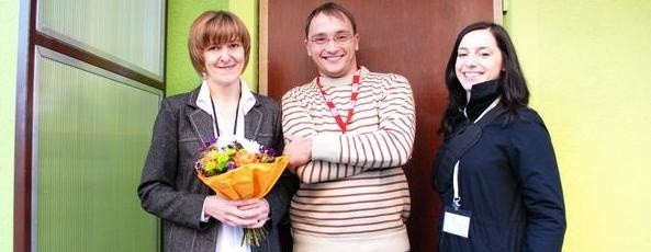 Od lewej: Dorota Leszczyńska, Adam Królikowski i Magdalena Janowska w akcji