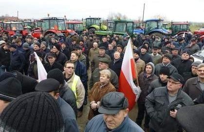 W ostatnim tygodniu stycznia rolnicy protestowali w Żninie