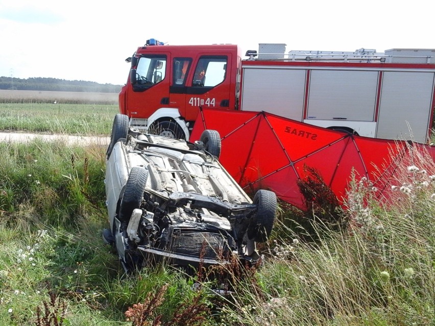 Widowo: Śmiertelny wypadek na drodze gminnej. Samochód...