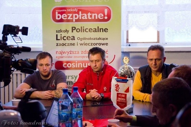 Konferencja prasowa po meczu ŁKS Łódź - Concordia Piotrków Trybunalski