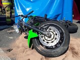 Tragiczny wypadek na trasie Lublin - Bełżyce. Motocyklista zderzył się z ciągnikiem. 38-latek zginął na miejscu
