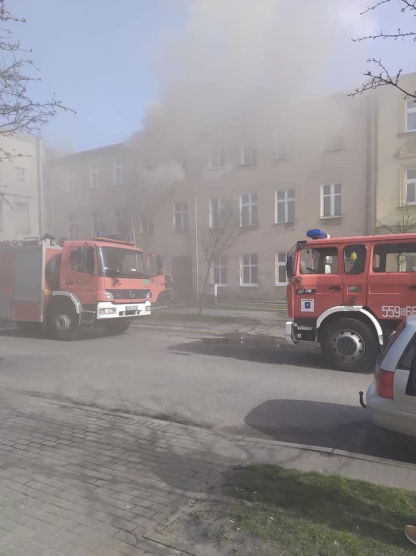 Pożar w Wejherowie przy ul. Kopernika. Nie żyje jedna osoba