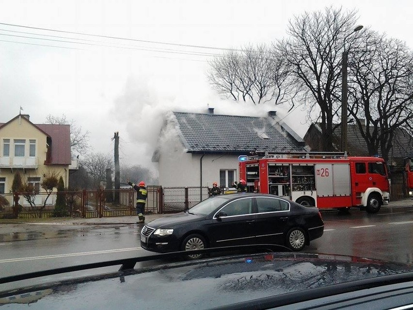 Pożar przy ulicy Lubelskiej w Radomiu.