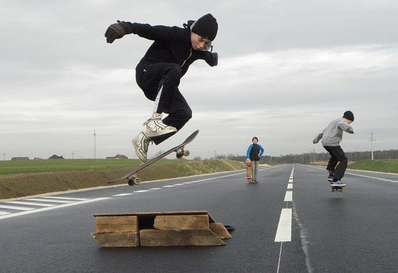 Skatepark na... obwodnicy Mogilna [zobacz zdjęcia]