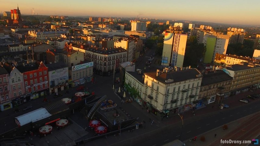 Sosnowiec z lotu taka sfotografowany przez fotoDrony.pl