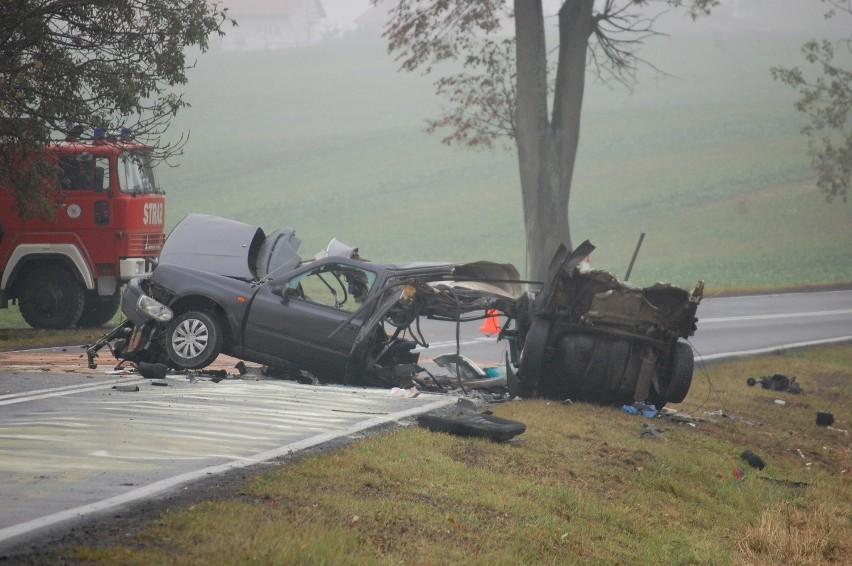 Śmiertelny wypadek w Bądkach (18.10.2015 r.)