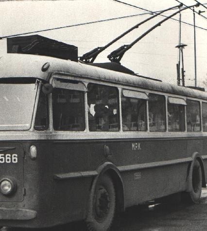Ostatni poznański trolejbus. Gdzieś na trasie 31 marca 1970 roku