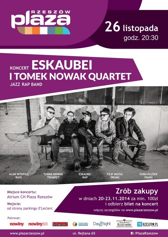 Wygraj bilety na koncert Eskaubeu i Tomek Nowak Quartet