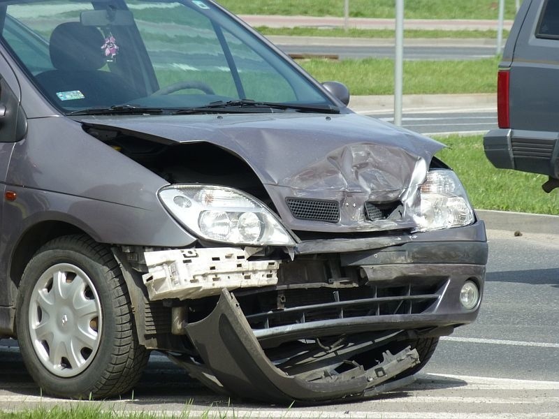 Wypadek w centrum Inowrocławia [zdjęcia]