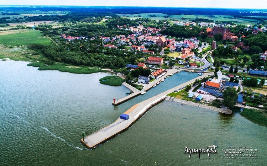 Wizualizacja planów modernizacji portu we Fromborku.