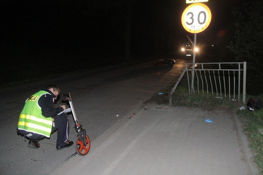 Wypadek na Brochowie. Kierowca skutera stracił nogę (ZDJĘCIA)